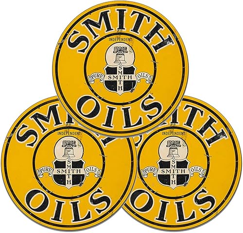 Miniatura 196 de Brotherhood Letrero de gas vintage de reproducción de letreros de metal vintage, letrero redondo de metal para garaje y hogar, 8 pulgadas de Nourse