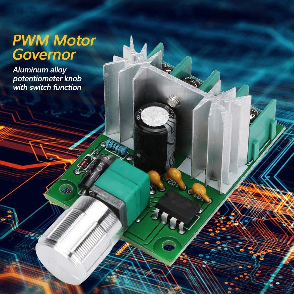 DC Motor Governor, 6V-12V 6A PWM DC Motor Governor High Power Stepless Variable Speed Switch Designed with Convenient Screw Terminals for Quick Wiring: Tools & Home Improvement