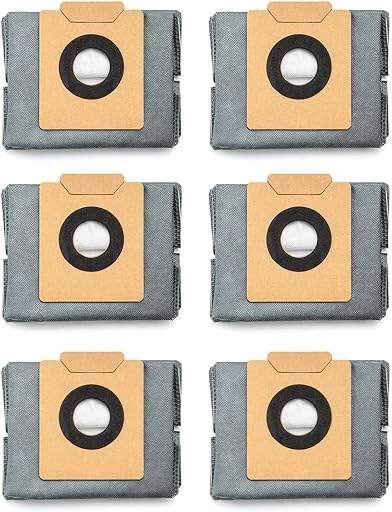 eufy Accessory-6-Pack Large Capacity Dust Bags Compatible with eufy X10 Pro Omni