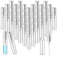 Vista 18 de Zhehao - 200 unidades de mini botellas de spray de 5 ml, botellas de vidrio transparente para perfume, atomizador de perfume recargable