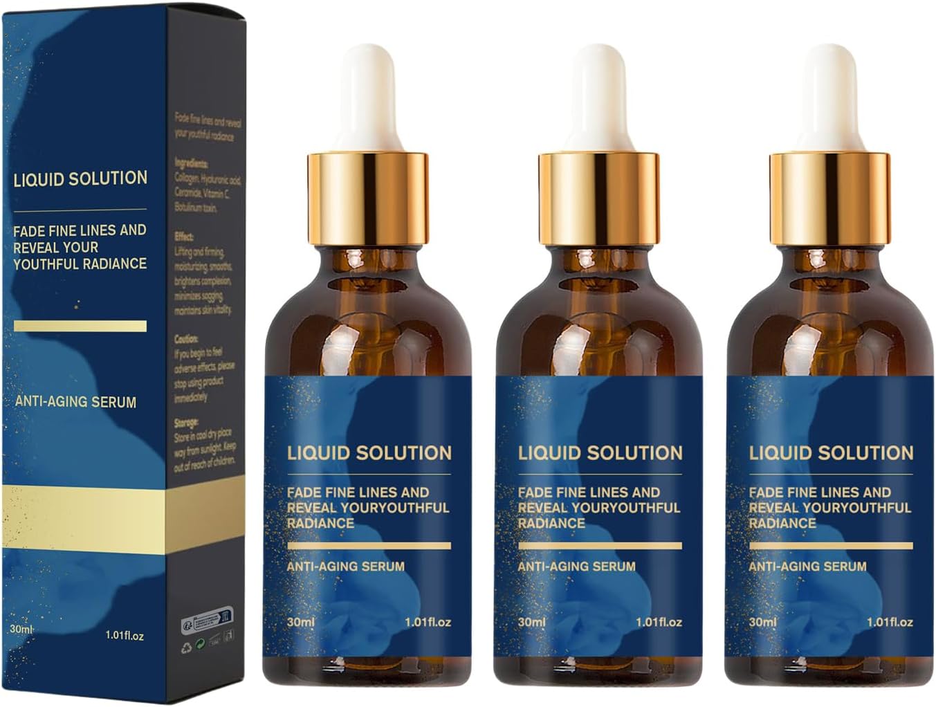 Olavita Serum Facial Serum, Vitamin C & E Serum, Anti Aging Face Tightening, Boost Skin Collagen, Reduce Wrinkles & Plump Skin(3pcs)