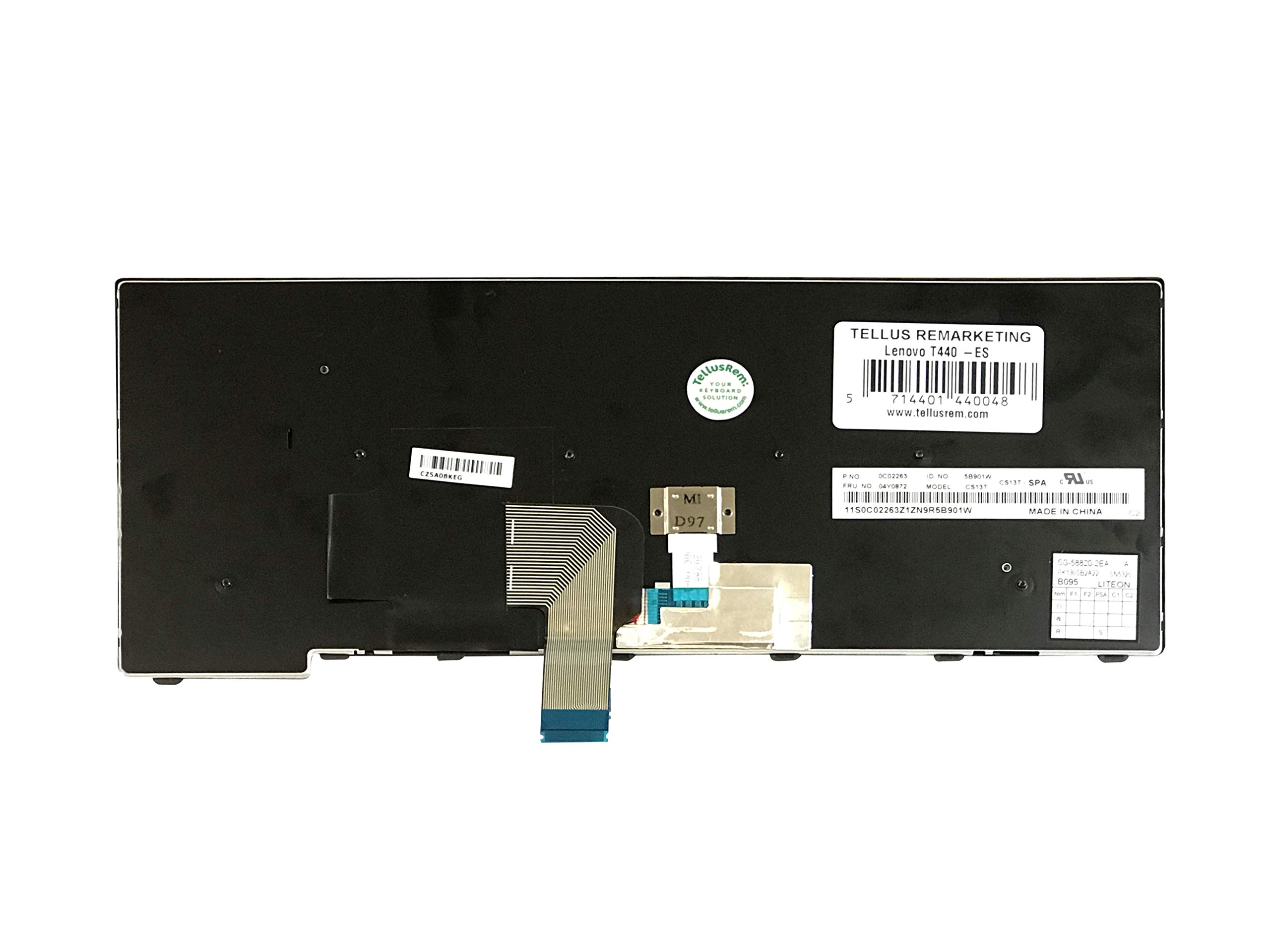 Teclado de respuesto Español retroiluminado para Lenovo Thinkpad T431 T431S E431 T440 T440P T440S E440 L440 T450 T450S T460 L450 T440E