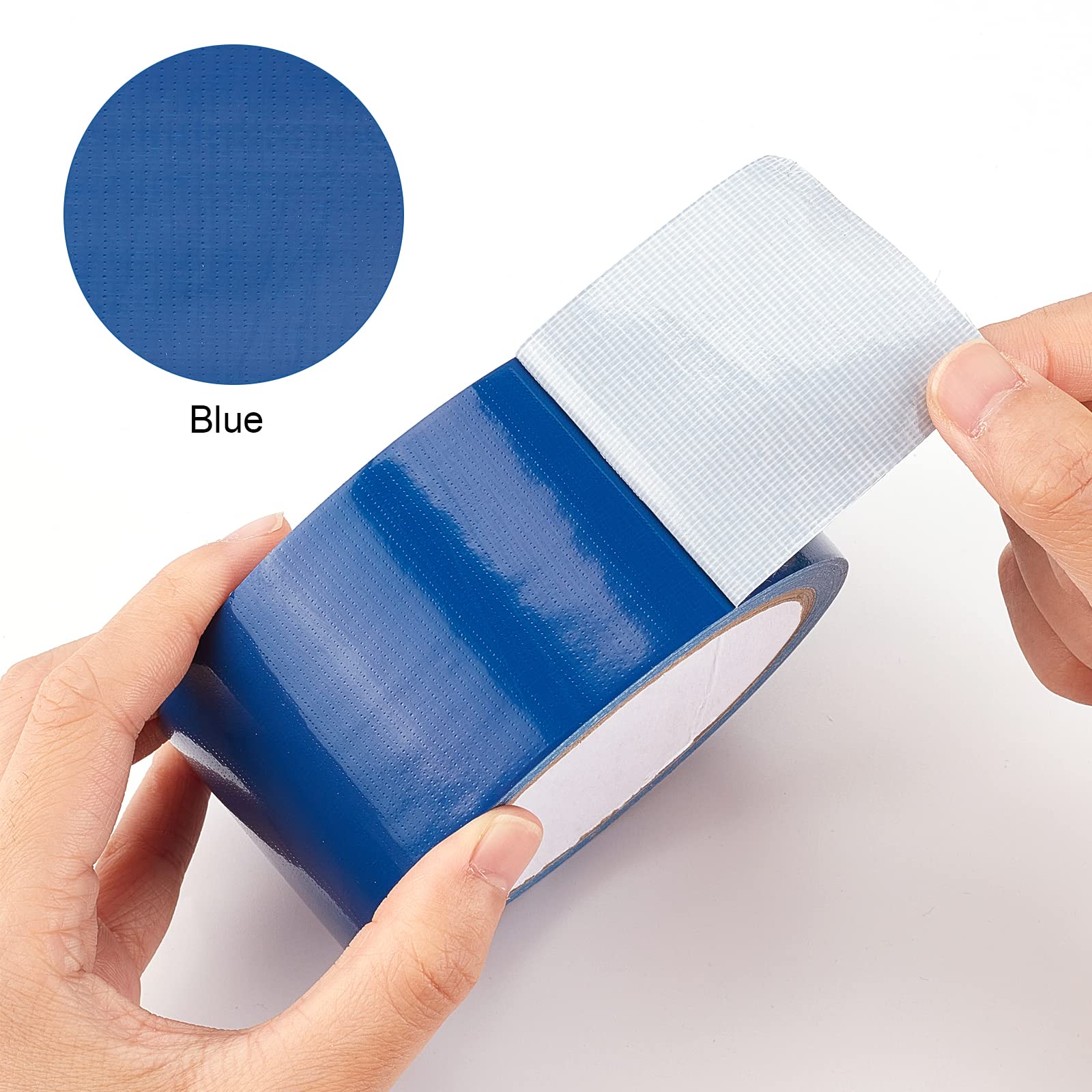 GORGECRAFT 2 Rolle 1.9 Zoll X 32.8 Fuß Buchbinder-Reparaturband Königsblaues Stoffband Selbstklebendes Klebeband Sicheres Tuch Bibliothek Buchnaht Box-Versiegelung Bündelung Bastelband Reparatur