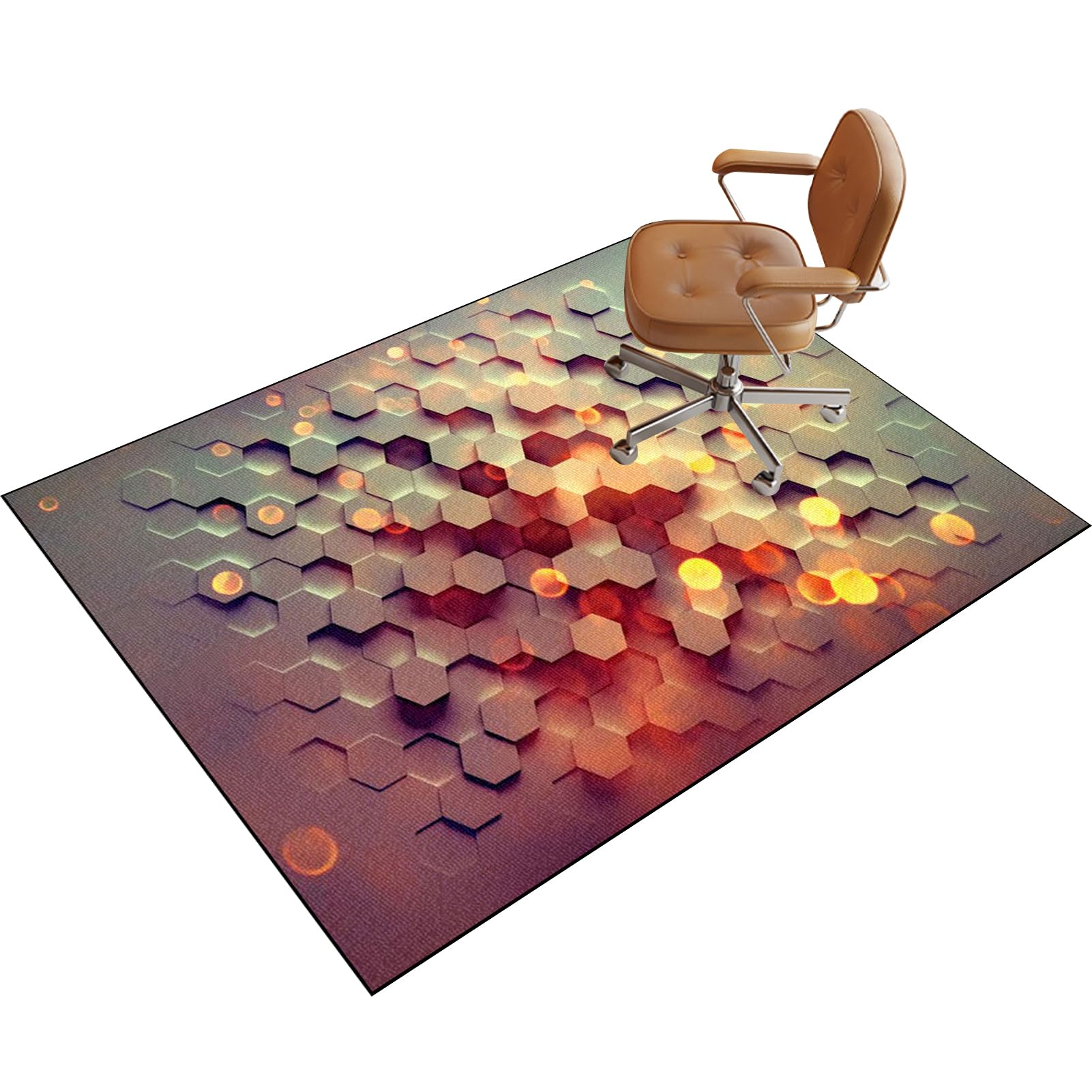 Tapis de chaise de bureau pour sol dur et moquette - Protege-sol antidérapant multi-usages