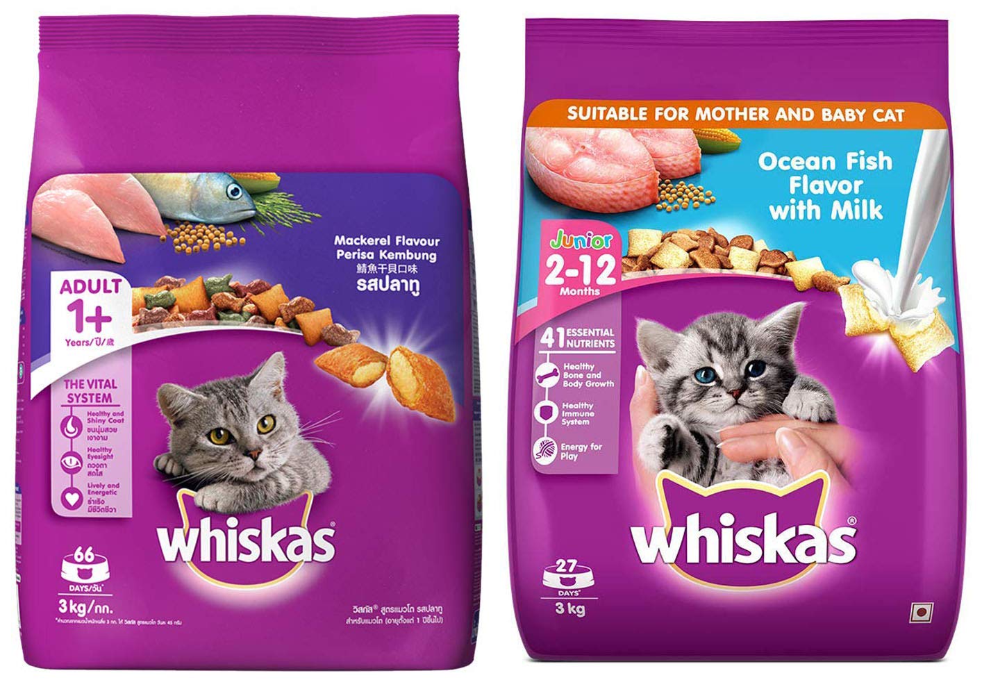 whiskas junior 3kg