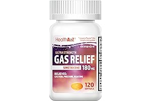 HealthA2Z Gas Relief Simethicone 180mg - Your Go-To for Rapid Gas Stomach Relief!