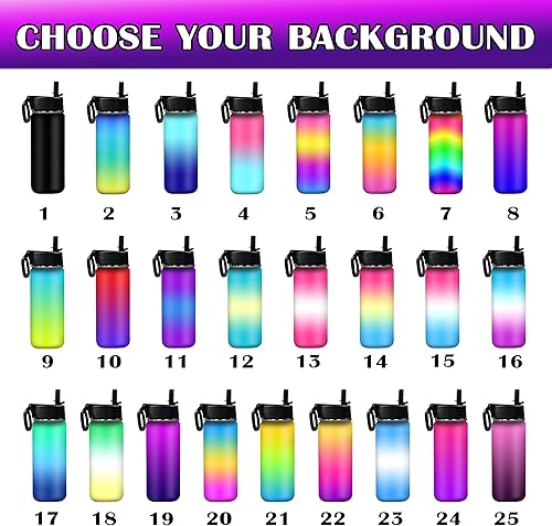 Miniatura 7 de MyPupSocks Botellas de agua personalizadas con foto térmica, botellas de agua personalizadas para papá y mamá, regalo para el día del padre, día de