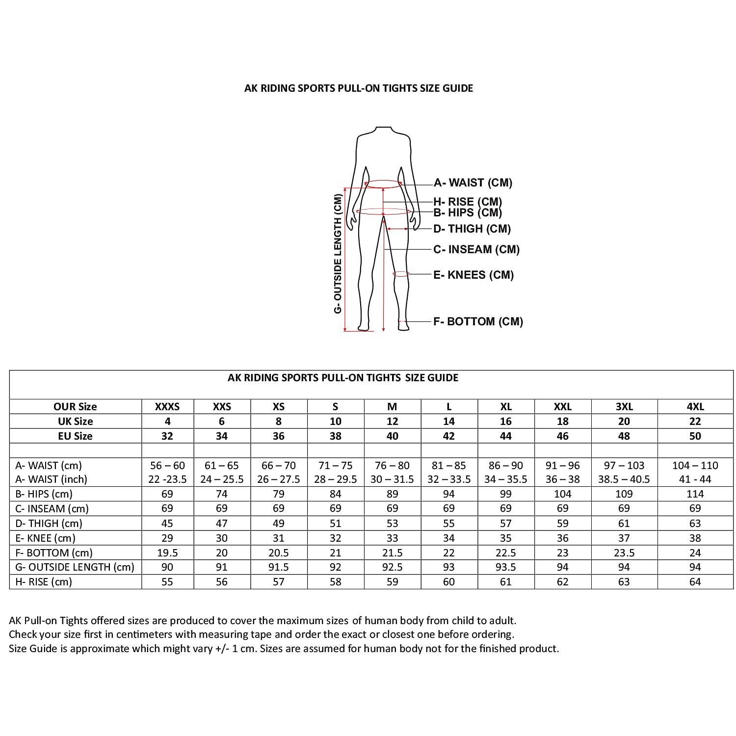 AK Oreo Collants/Leggings/Culottes d'équitation Respirants Taille Haute à Enfiler avec poignée en Silicone à siège Complet