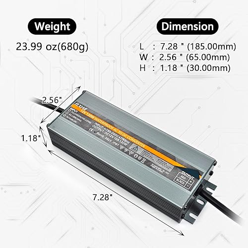 Miniatura 2 de Convertidor de CA a CC de 12 V, 10 A, 120 W, adaptador de corriente impermeable IP67, transformador de 110 V-220 V a 12 voltios para refrigerador,