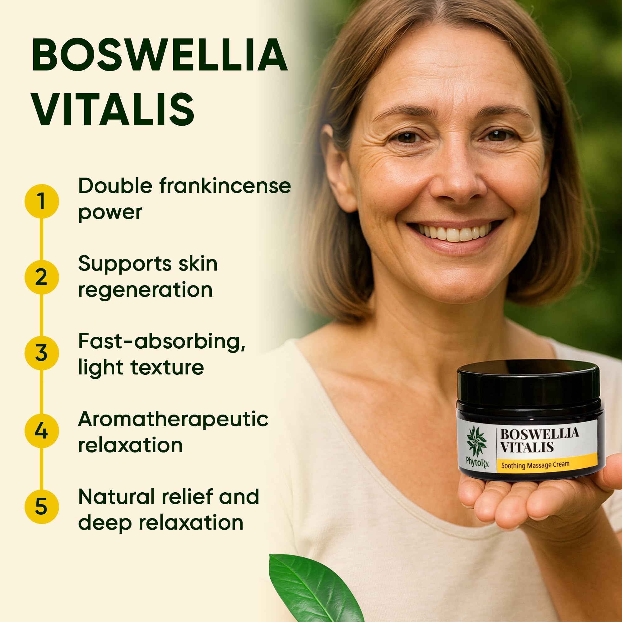 Krem kadzidłowy 100 ml z Boswellia Serrata & Carterii Highligh: wysoka dawka, bardzo mocna, do stawów i mięśni, maść kadzidła