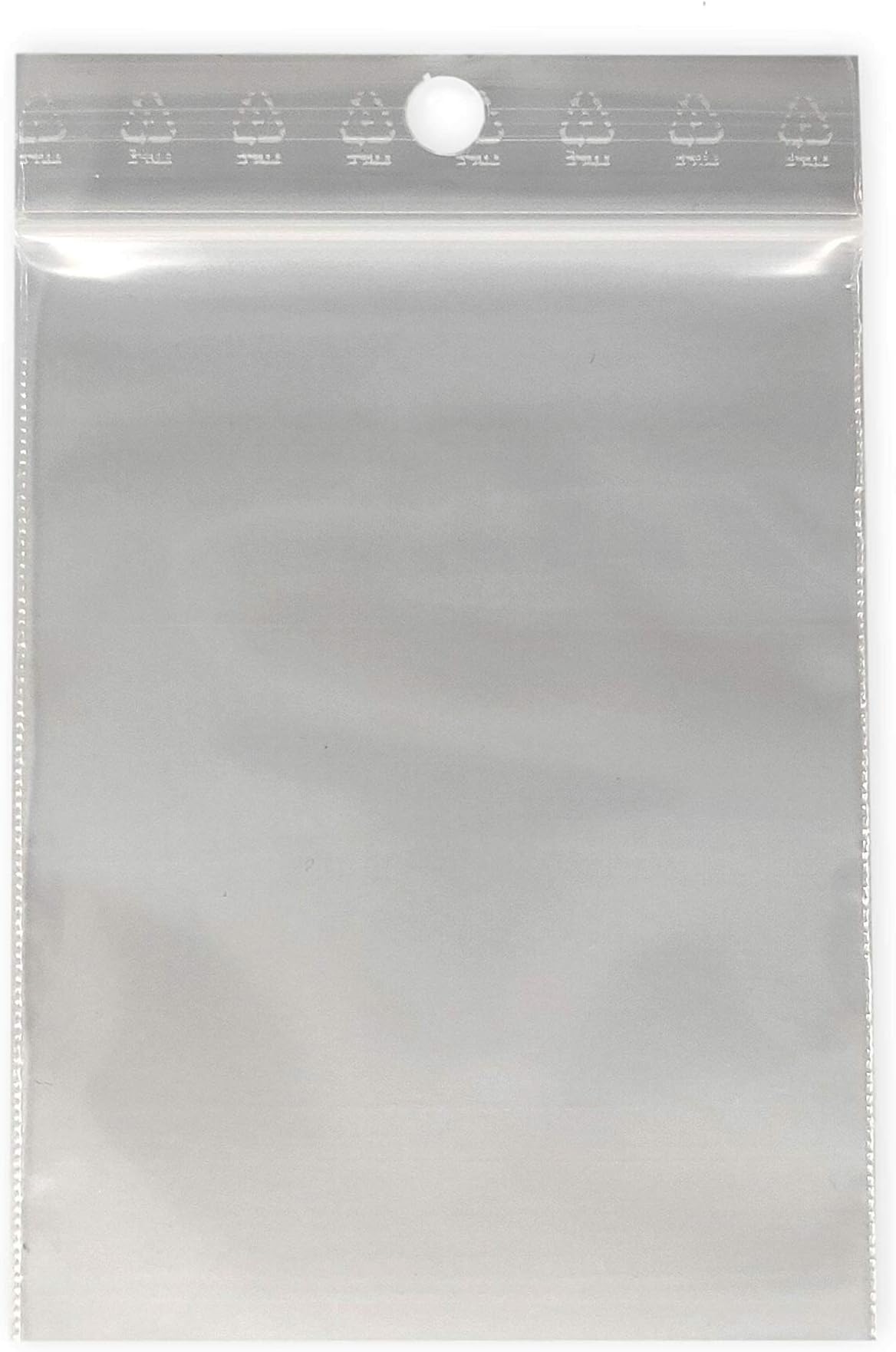 UniversGraphique, 1000 Resealable Plastic Zip Bag, 60 x 80 mm, Recyclable Waterproof Food Quality