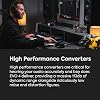 Audient EVO4, EVO 4 USB ses arabirimi ses kartı müzik üretimi için (2 in / 2 out USB ses arayüzü, 48 Volt Phantom besleme, 2 mikrofon preamp, loopback,Windows/Mac/iOS), Siyah