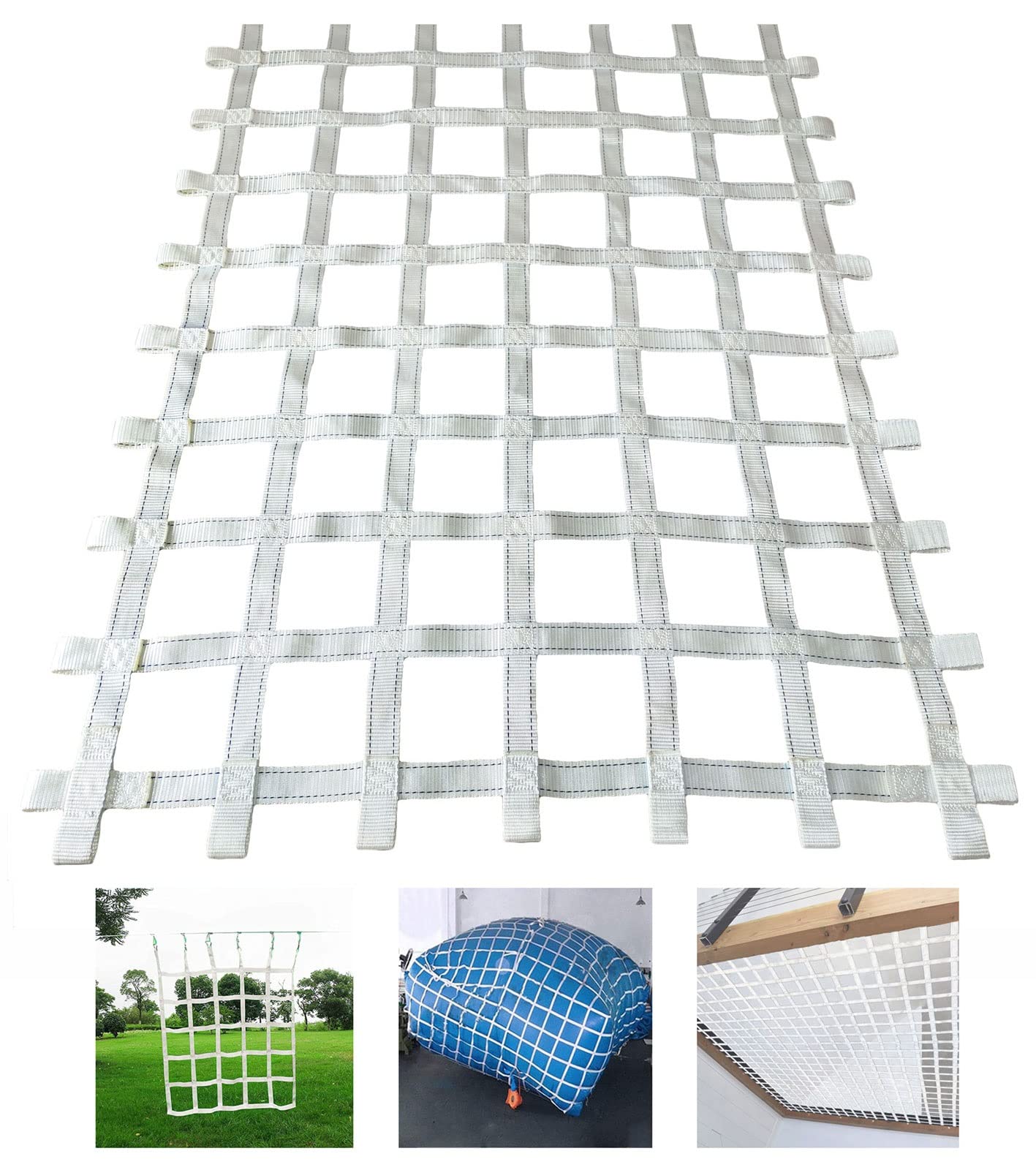 Gjzqdkx Custom Playground Cargo Net - Adjustable Size Rope Ladder Climbing Net For Treehouses, Climbing Walls, Jungle Gyms & Safety Playsets - Indoor & Outdoor Use