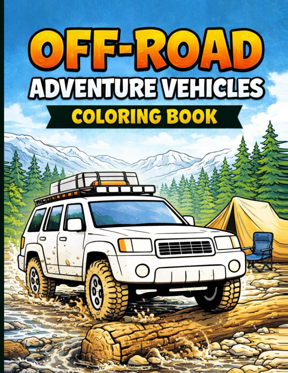 Auto Coloring Garage: Off-Road Edition: A Coloring Adventure for Off-Road Lovers & 4x4 Enthusiasts