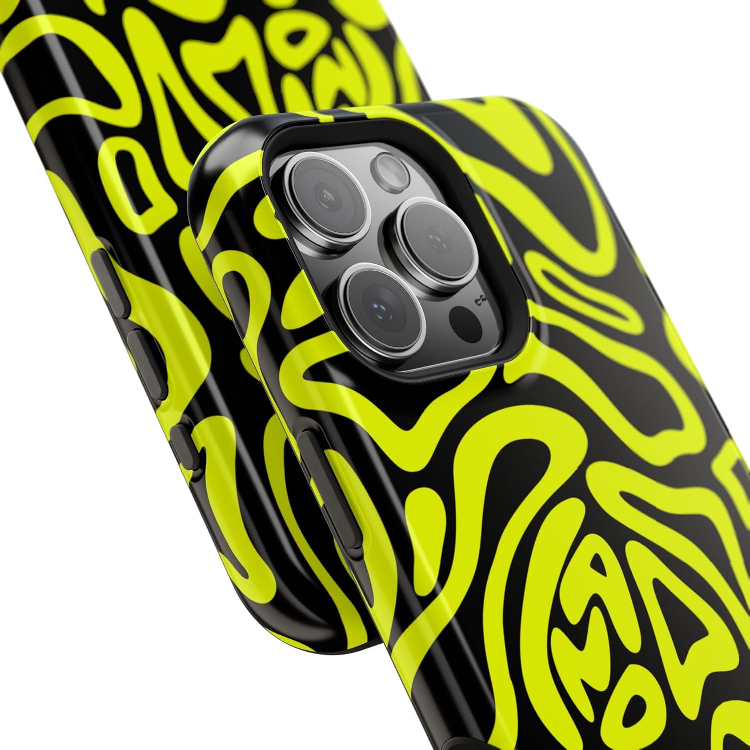 Magnetic Tough Phone Case for Formula Racing. Compatible with All iPhone 16 15 14 13 Series | Best Gift for Racing Fans | Night Racing Design