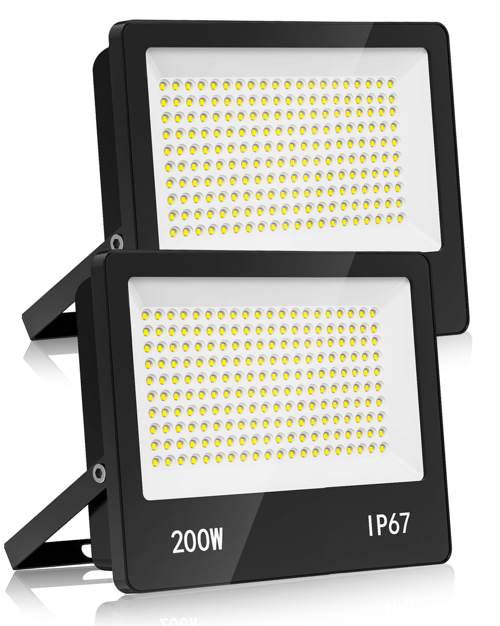 YIQIBRO Faretto LED da Esterno 200W, 2 in 1 20000LM 6500K Bianco Freddo Faro LED Esterno con Trasformatore, IP67 Impermeabile Luce di Sicurezza per YIQIBRO Faretto LED da Esterno 200W, 2 in 1 20000LM 6500K Bianco Freddo Faro LED Esterno con Trasformatore, IP67 Impermeabile Luce di Sicurezza per