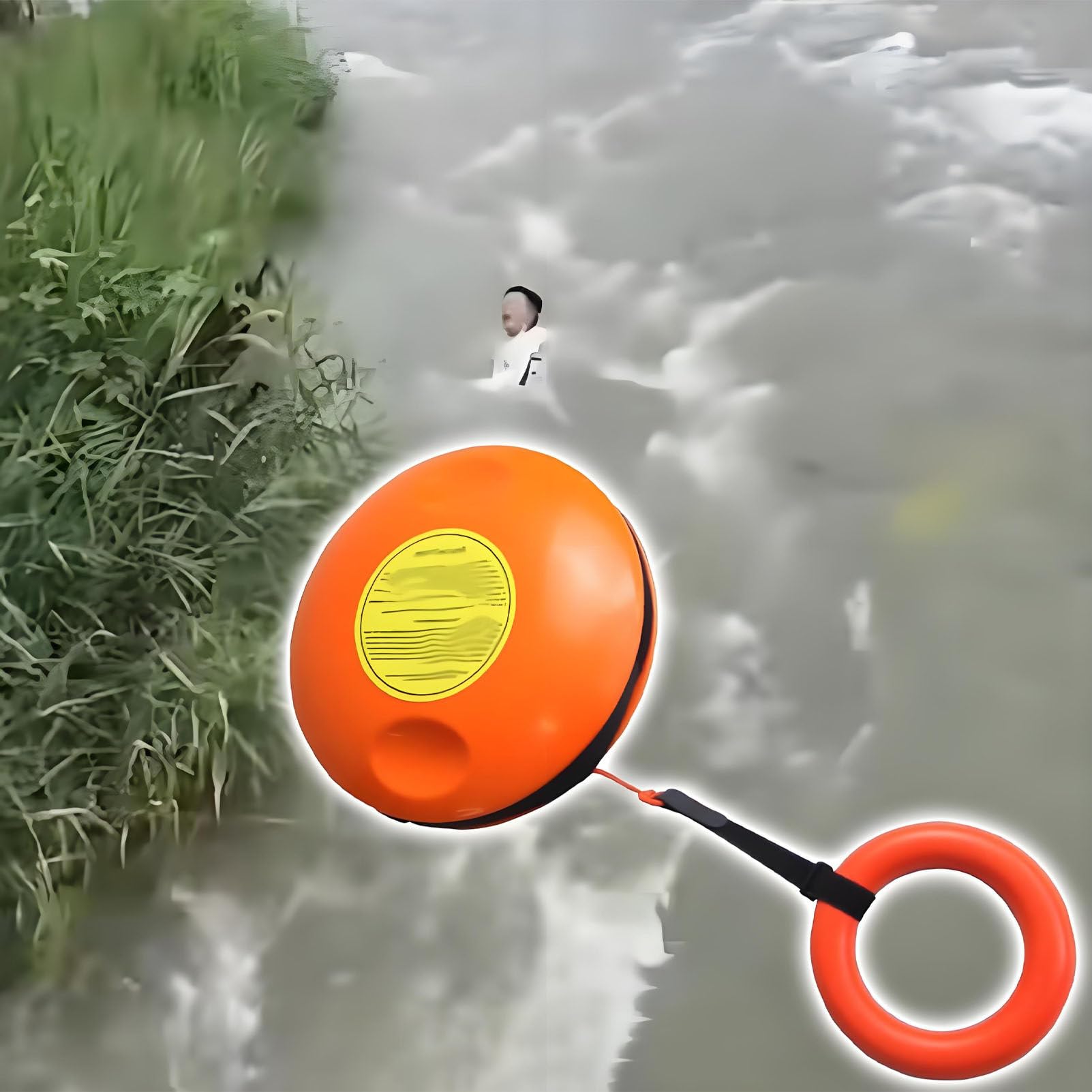Caibendss Professional Emergency Rescue floating line,Symmetrical Grooves Frisbee+EquipmentBag