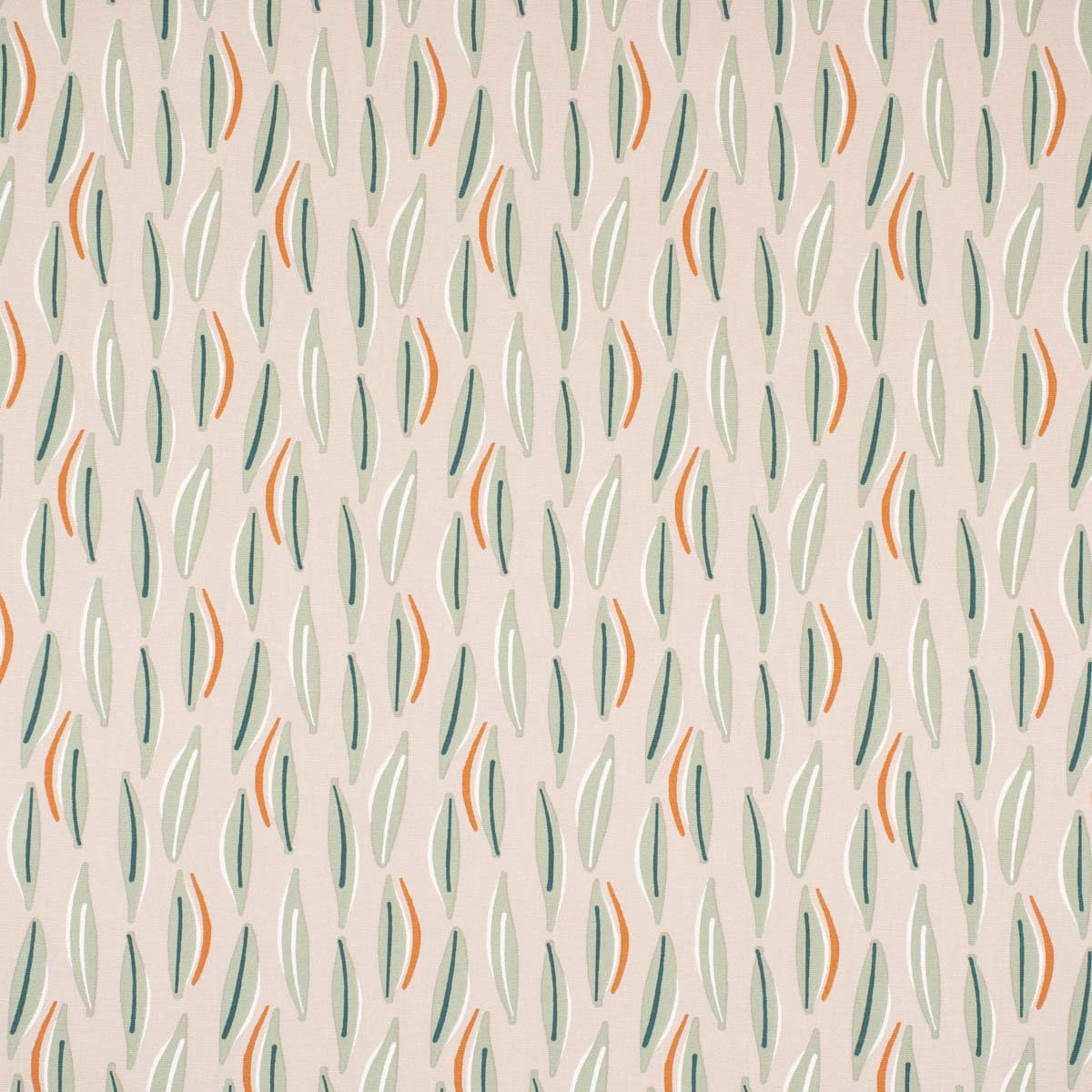SCHÖNER LEBEN. Paraspifferi in tela Cojio, foglie astratte beige, verde, diverse misure, a scelta: 100 cm di lunghezza
