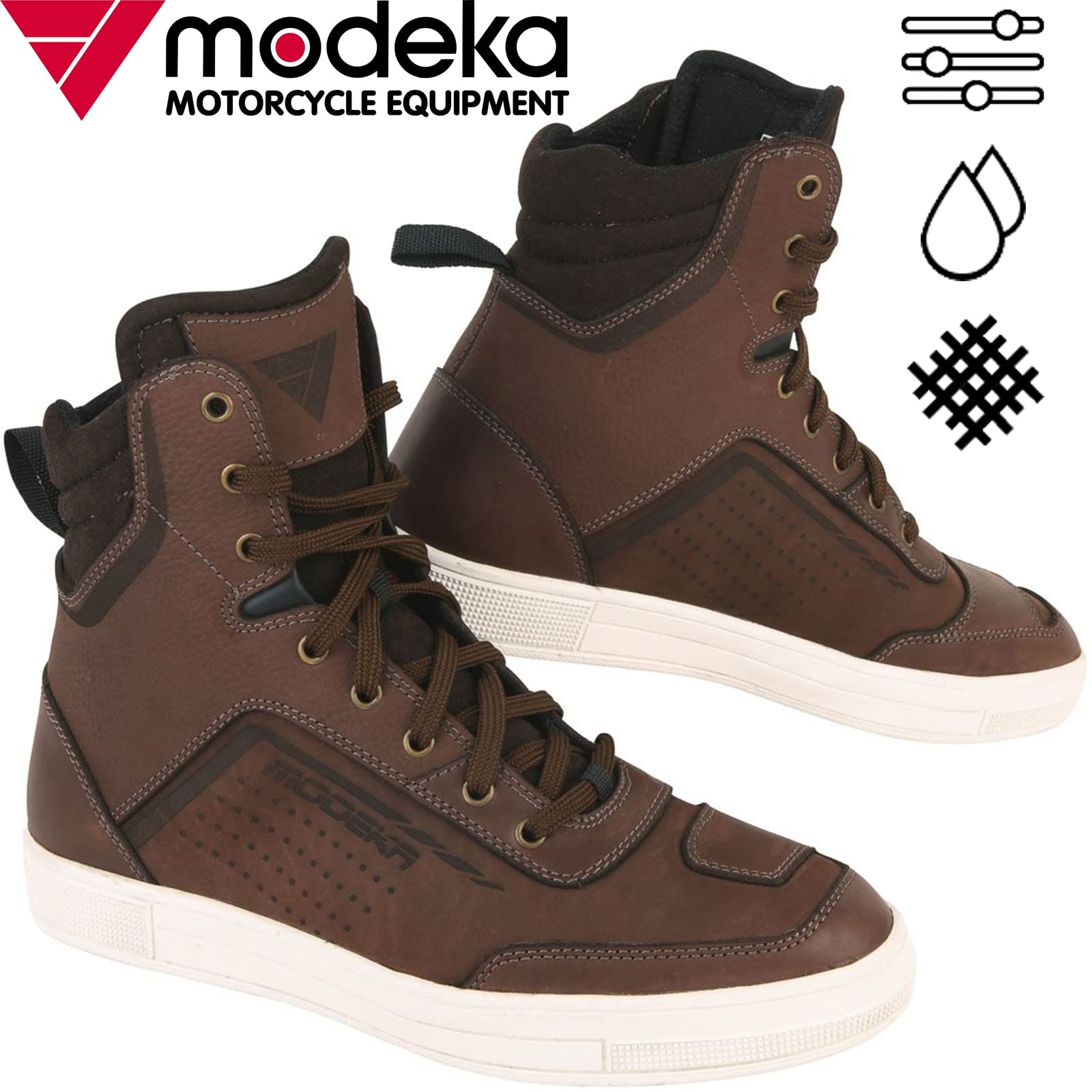 Modeka Konrod Buty motocyklowe, brązowy, 38