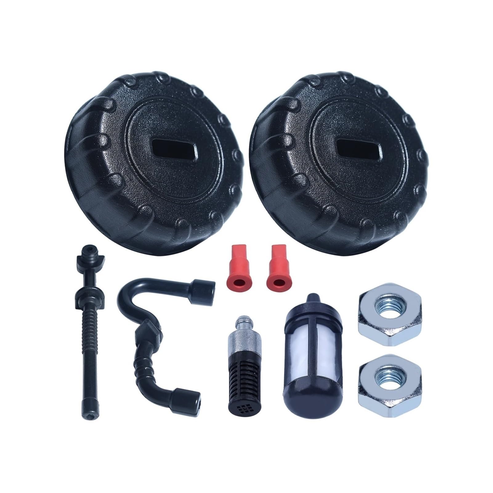 Tapa de línea de Filtro de Combustible y Aceite Compatible con Piezas de Herramientas de jardín de Motosierra 017 018 MS170 MS170C MS180 MS180C
