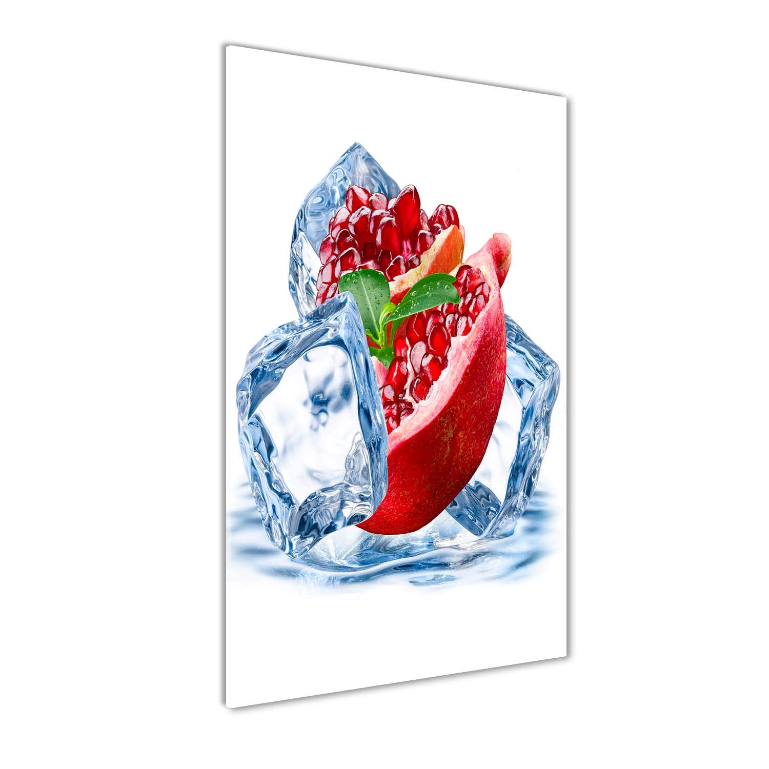 Tableau Photo Cuisine Dynamique avec Grenade et Glace
