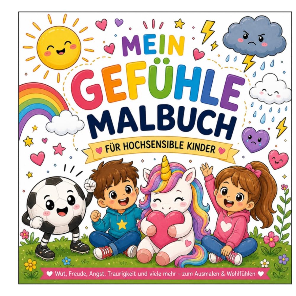 Mein Gefühle-Malbuch: für hochsensible Kinder