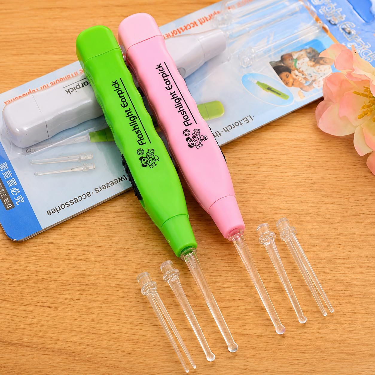 LED Flashlight Ear Pick Cleaner Tool | Safe Ear Wax Removal Kit with Light | Soft Silicone Tips | Reusable Ear Cleaner for Kids & Adults | Easy & Hygienic Ear Cleaning Tool (MULTICOLOR) (PACK OF 2)-image-42
