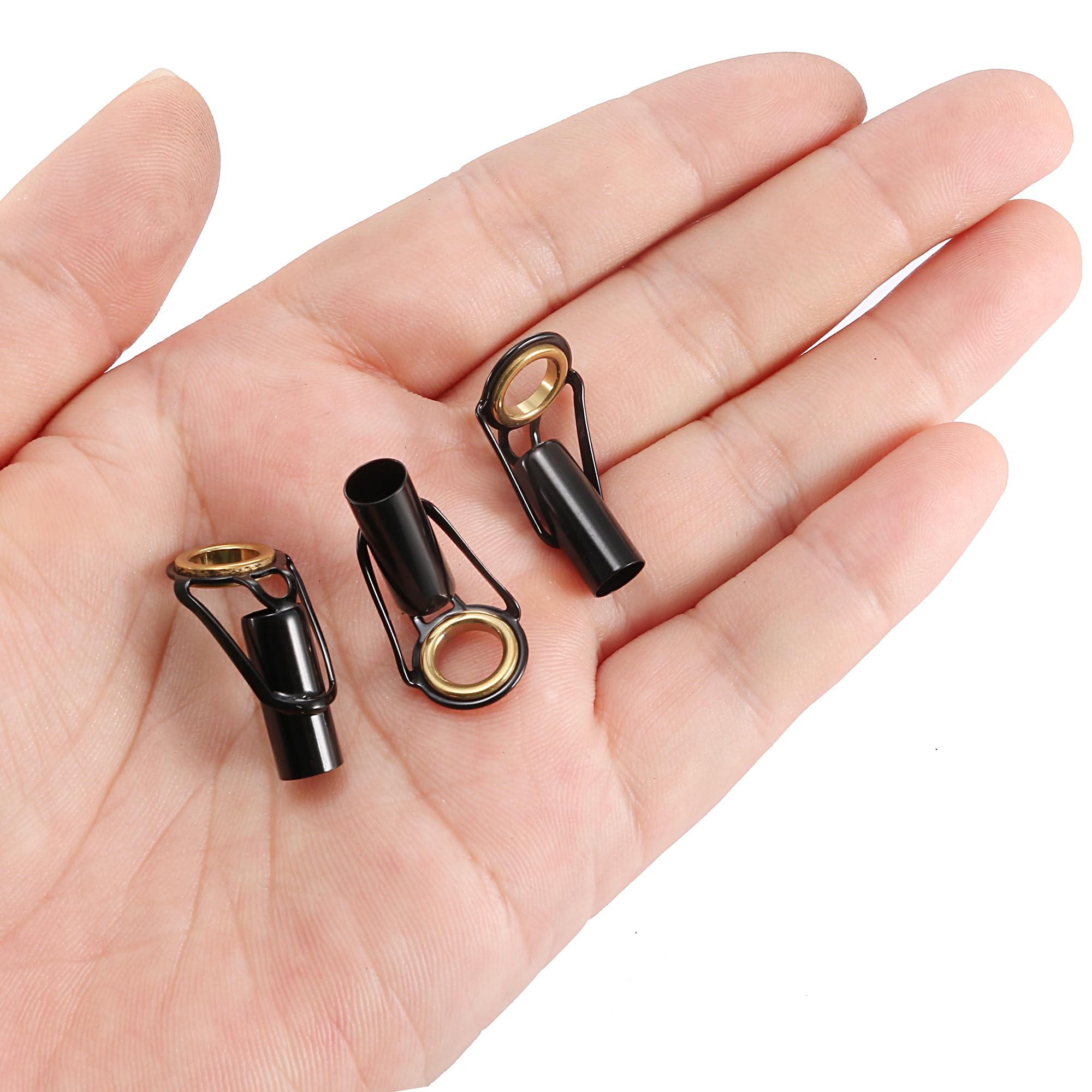 M METERXITY 3 Pack Fishing Rod Tips Repair Kit, Stainless Steel Ring Guide Replacement, Corrosion-Resistant - Image 4