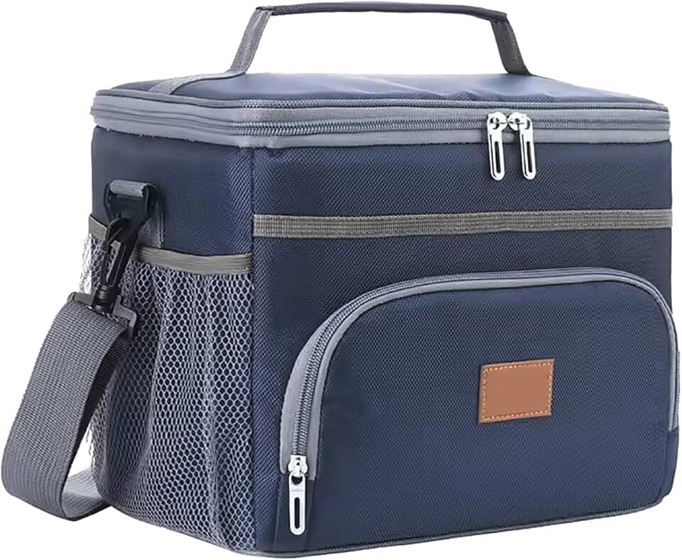 Bolsa Termica Que Mantem Aquecido ou Refrigerado Praia Lazer Viagem - 15 L (AZUL)
