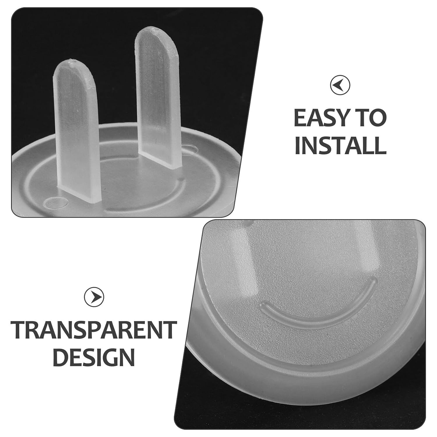 100pcs Plug Protector Outlet Safety Plug Covers Electrical Outlet for Home Office Safety
