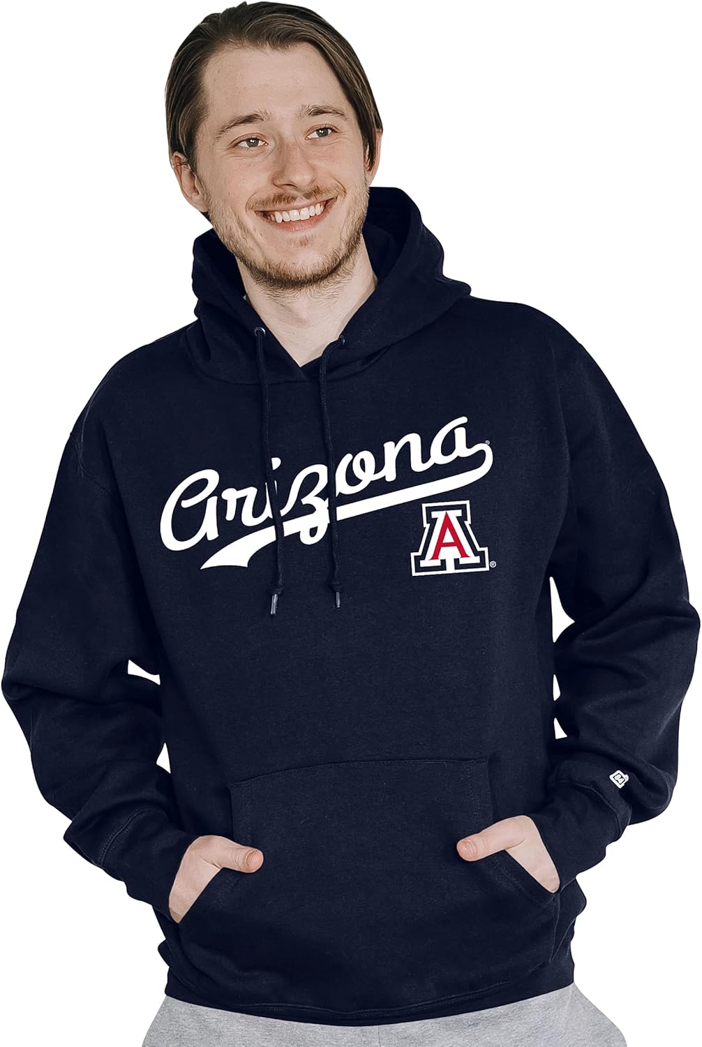 Blue 84 NCAA mens Hoodie Cursive Team Color - Image 2