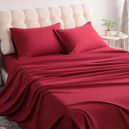 Vista 62 de NTBAY Juego de sábanas de 3 piezas, 100% microfibra tamaño individual, 1800 hilos, súper suave y acogedor, resistente a las arrugas, a la Aqua