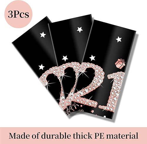 Miniatura 21 de Paquete de 3 manteles de oro rosa Happy Thirty – Suministros para fiesta de cumpleaños 30, decoración de mantel rectangular desechable de plástico