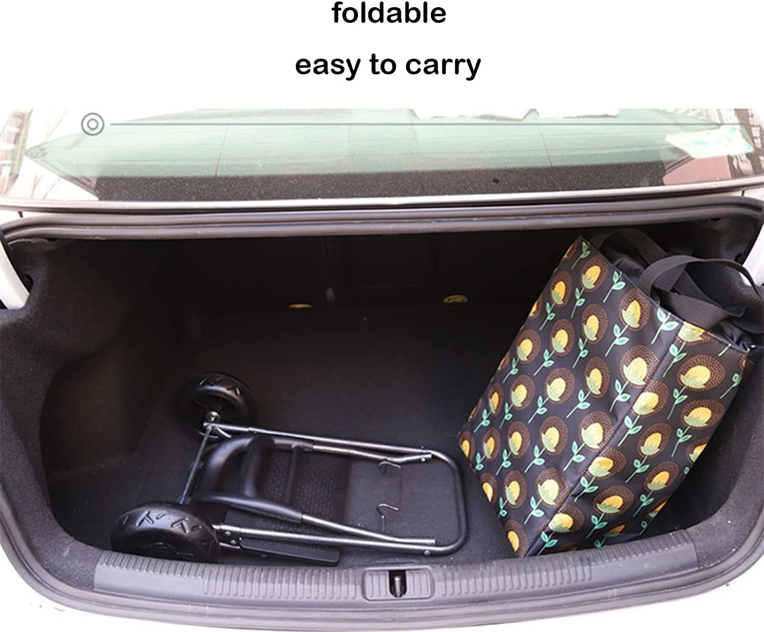Wózek zakupowy na kołach Składane torby zakupowe torba zakupowa z kółkami, wózek do użytku wózek wielokrotnego użytku worki do wózka, torba izolacyjna podwójnie warstwy do ruchomego kempingu