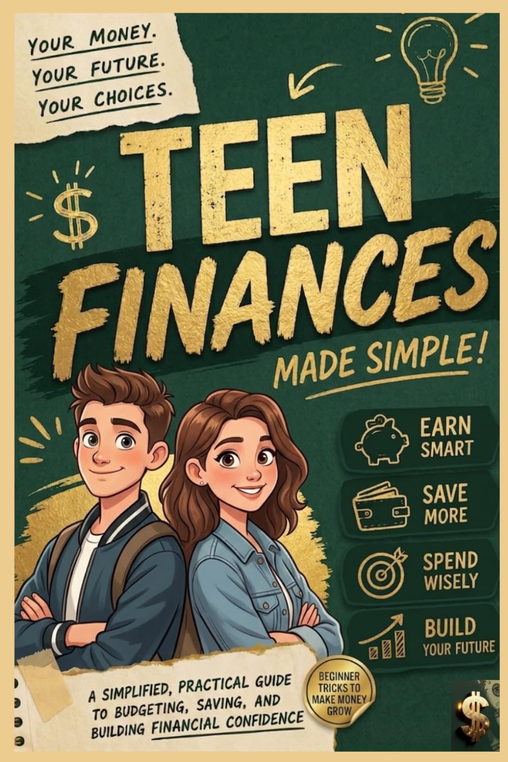Teen Finances Made Simple: A SIMPLIFIED, PRACTICAL GUIDE TO BUDGETING, SAVING, AND BUILDING FINANCIAL CONFIDENCE (Life coaching)