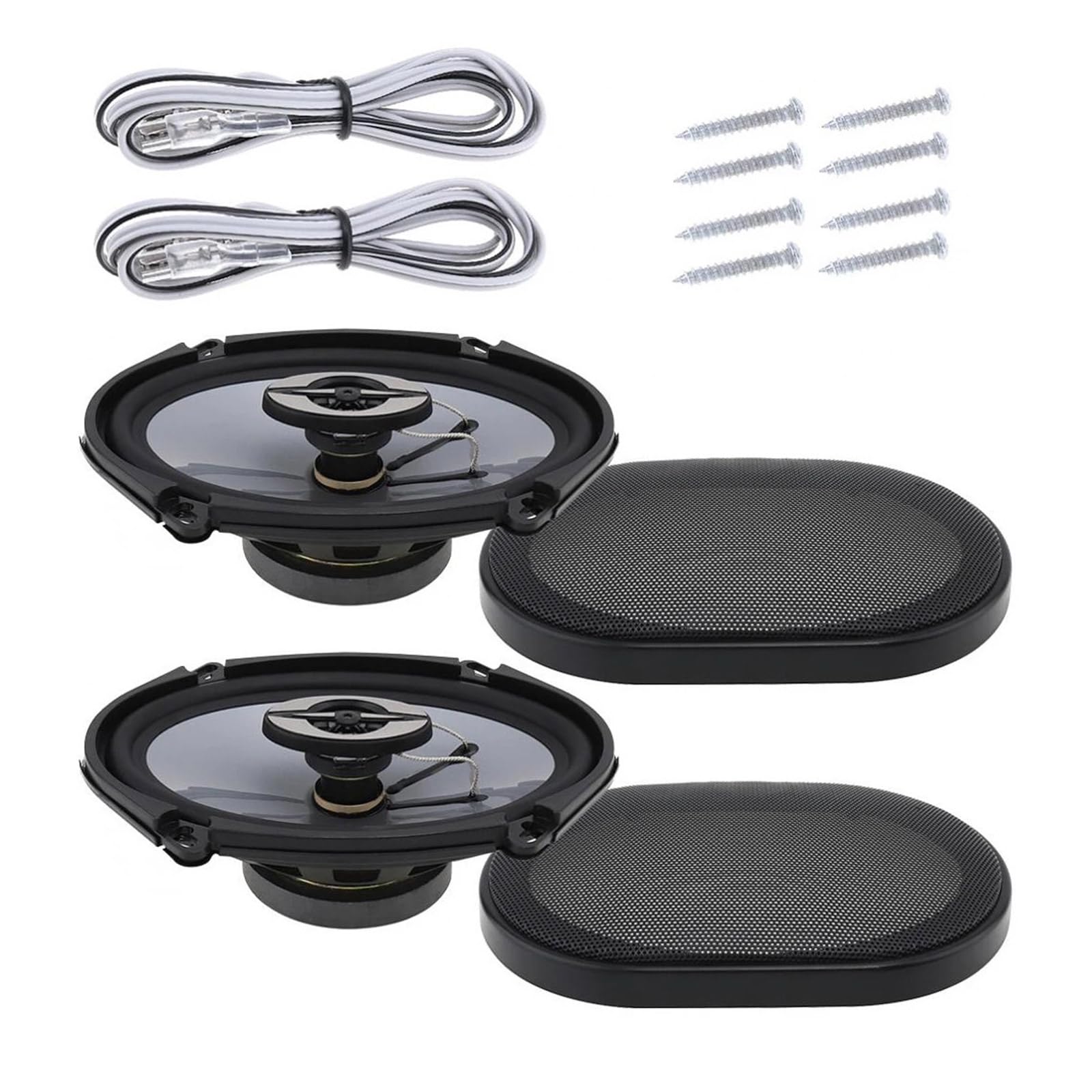Altavoces estéreo de coche con alta sensibilidad y sonido coaxial de gama completa 8