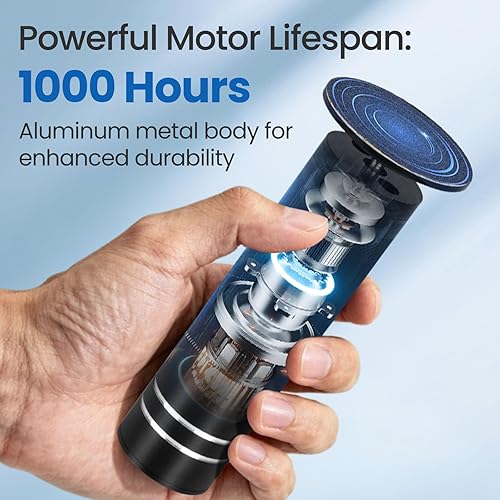 Miniatura 7 de Removedor eléctrico de callos para pies, 60 discos de papel de lija de repuesto, ajuste de velocidad de 1200 RPM, cuerpo de metal, eliminación de