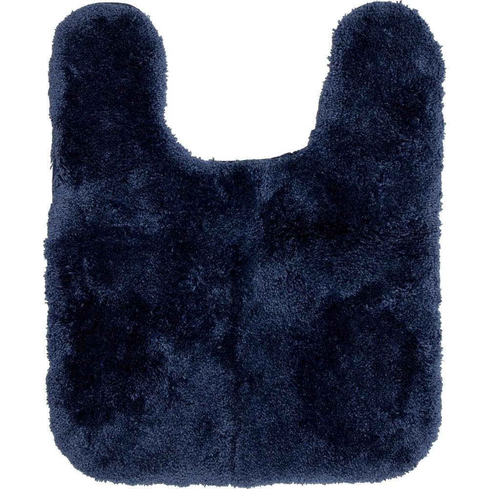 HNU Super Soft Thick Plush Pile Bathroom Rug with Nonslip Backing 1'8" x 2' Contour | Pretty Teal Blue Color Quick Dry Water Absorbent Cozy Luxury Underfoot Feel