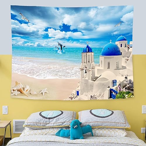 Tapiz para dormitorio y lavandería, decoración estética, tapices para decoración de ducha, baño, impresión 3D al aire libre, jardín, tela suave,