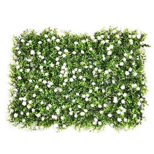 Generisch Künstliche Efeu Hecke Sichtschutz, 60x40cm Efeu Sichtschutz, Balkon Sichtschutz Efeu, Sichtschutz Balkon Blätter Sichtschutz Künstliche Hecke, Gartenzaun Künstlicher Eukalyptusrasen