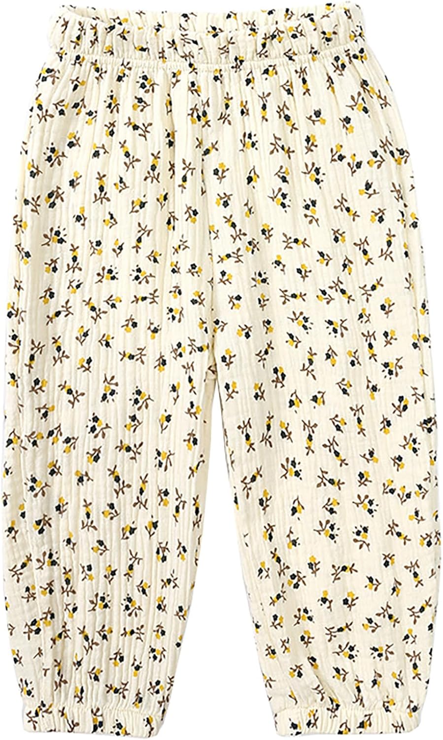 Toddler Baby Girls Boys Cute Floral Printed Harem Pants Kids Casual Cotton Elastic Waist Bloomers Trousers