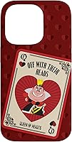Vista 17 de iPhone 16 Disney Villains The Queen of Hearts Off With Their Heads - Carcasa roja