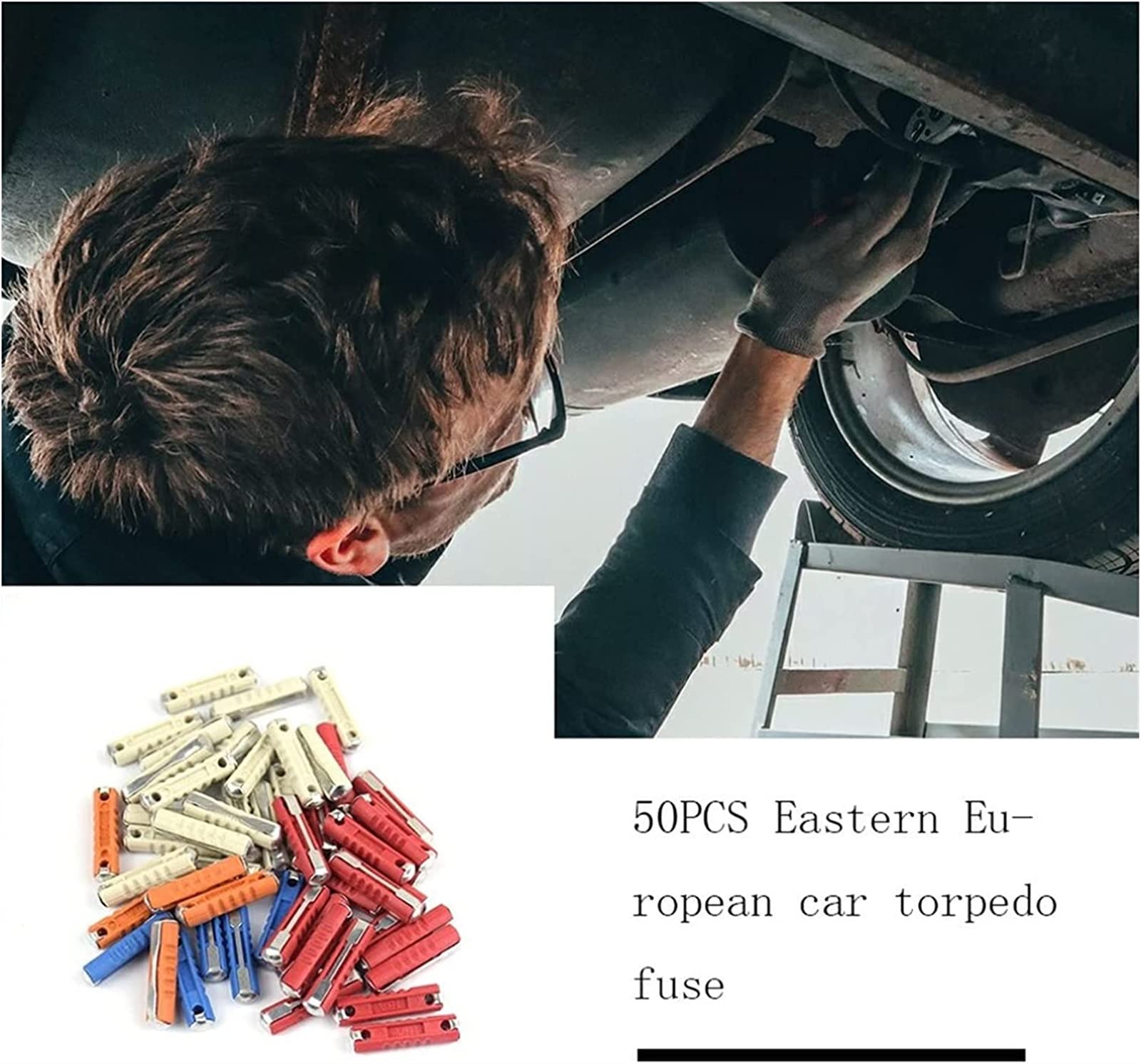 Fusible 50 pièces/Kit 5A 8A 16A 25A Kit de fusibles automatiques de voiture classique fusible de voiture en céramique balle automobile fusible européen