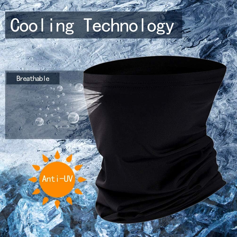 Cooling Balaclavas Neck Gaiter Tube Headwear UV Protection Face Cover Scarf Bandana for Men Women