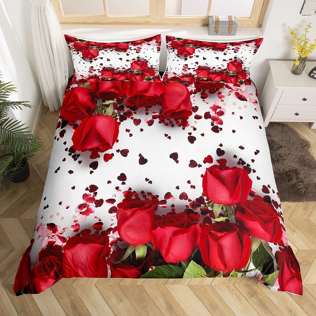 Copripiumino Matrimoniale Rosa Bambini Bambina Copripiumino Matrimoniale 240x220 con Cerniera Nascosta Caldo Anallergica Microfibra Copripiumini e 2 Federe 50x80 cm