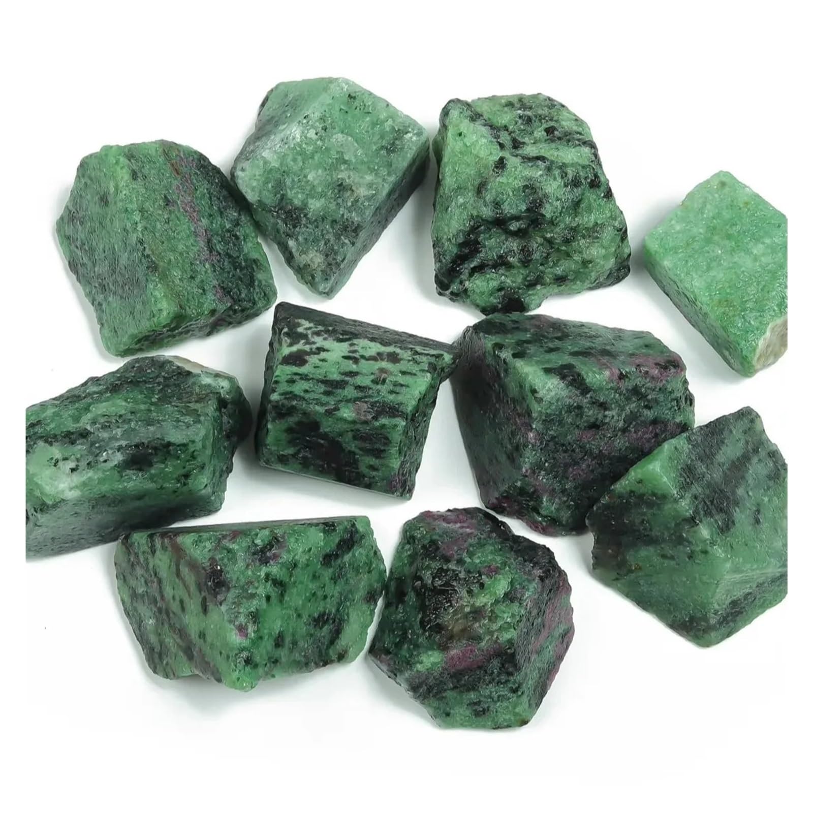 200 g di Pietre grezze Rosse e Verdi, for Decorazioni Acquario, Artigianato Gemstone Stone