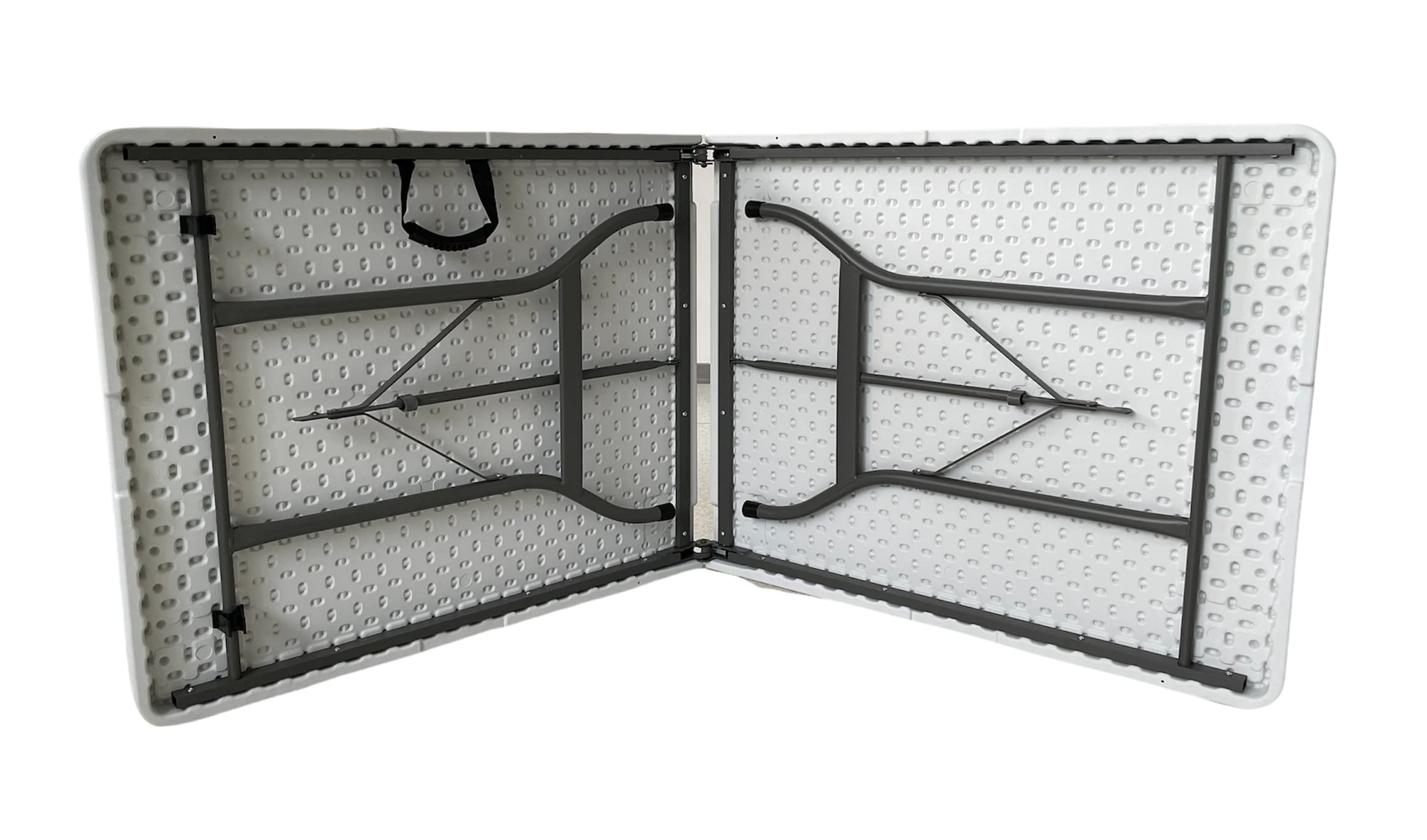 Tavolo Pieghevole Richiudibile 180x75x72 cm Bianco per Feste Sagre Fiere Giardino Campeggio
