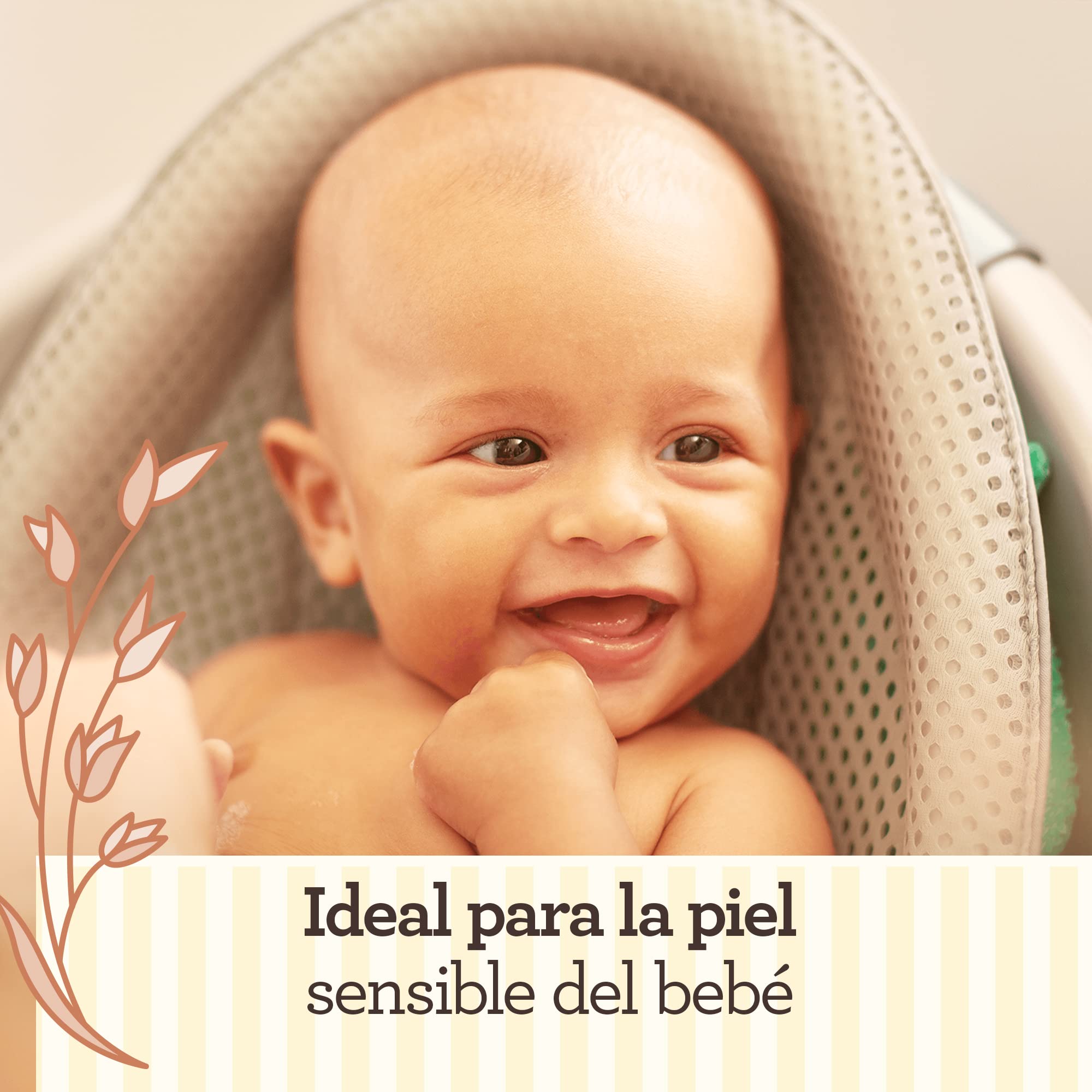 Aveeno Baby Daily Care Wipes (12 x 72 unidades), Toallitas húmedas suaves para bebés y niños, toallitas bebé con extracto de avena y aloe vera, sin perfume, sulfatos ni alcohol