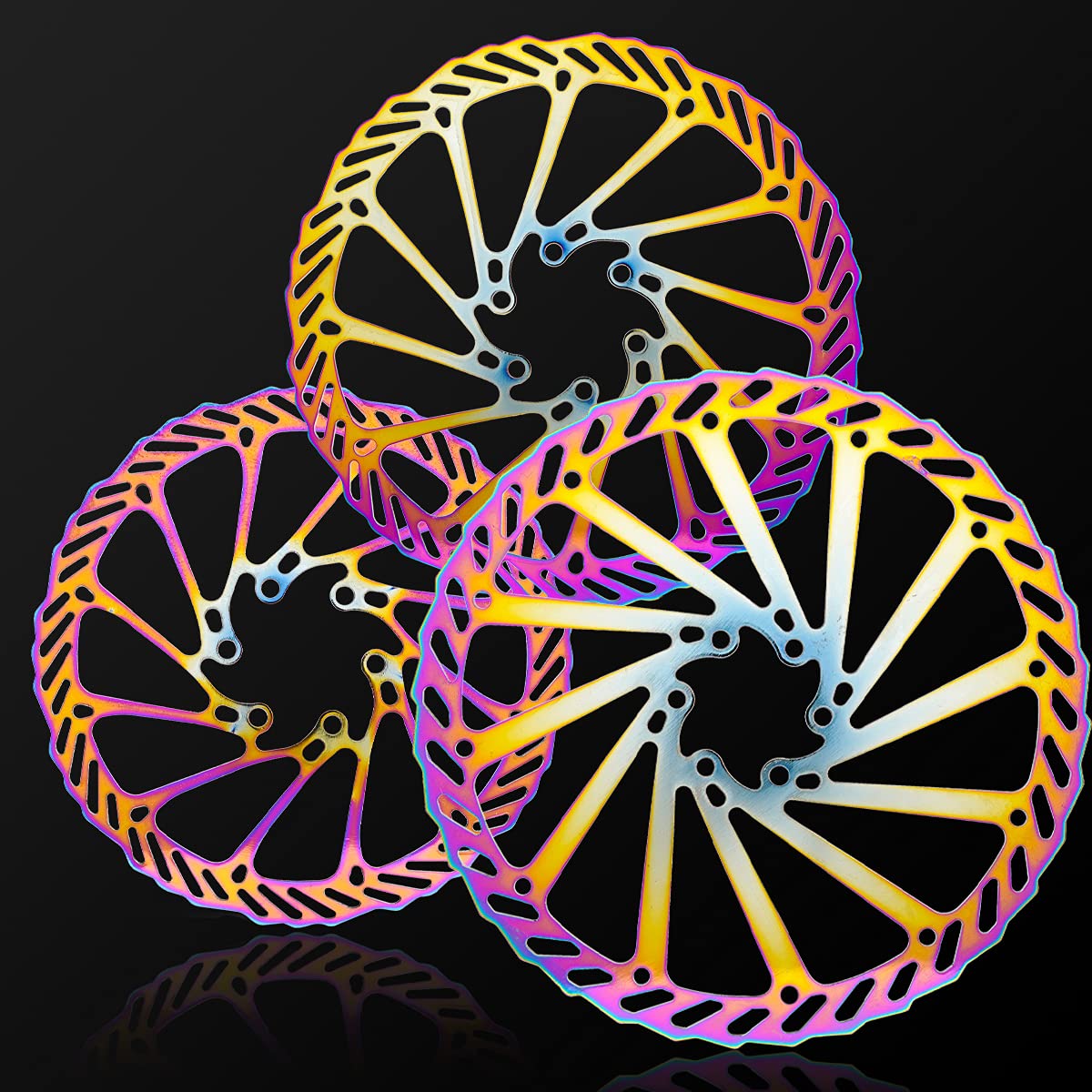 Chooee Rotor de freno de disco para bicicleta de montaña, 160 mm, 180 mm, 203 mm, 2 unidades