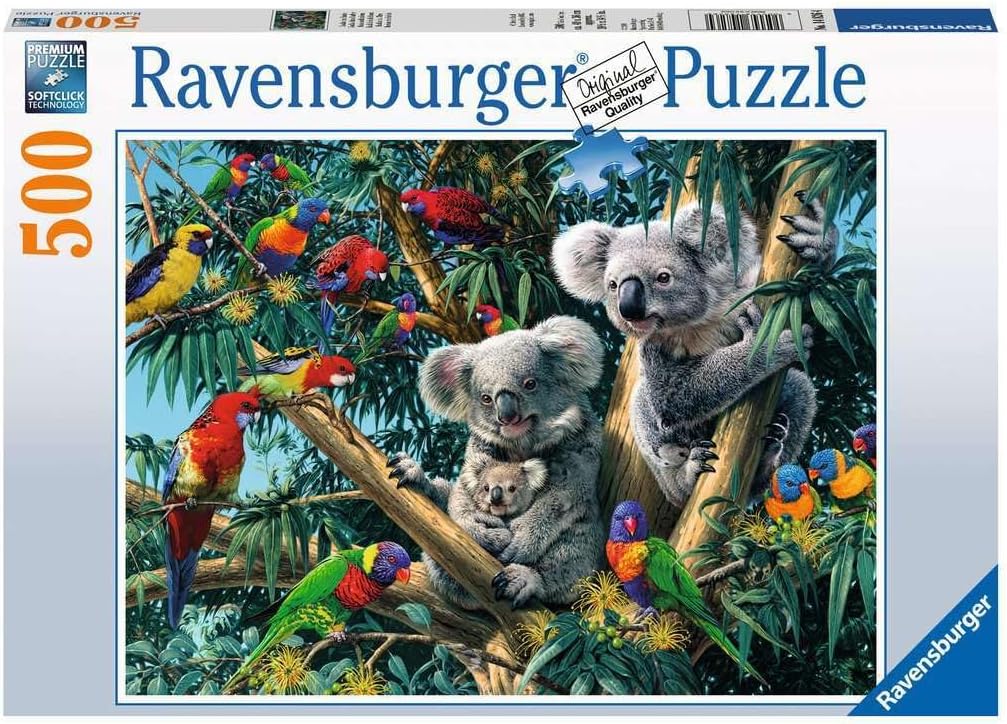 Koalas in a Tree 500 Piece Jigsaw Puzzle for Adults & for Kids Age 10 and Up